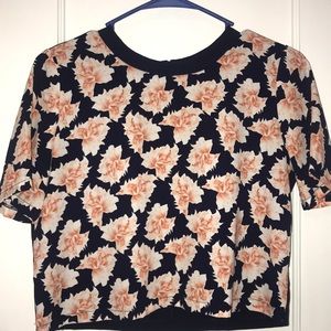 Flower crop top